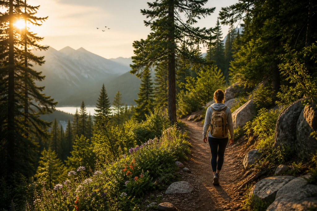 wandelen in de natuur